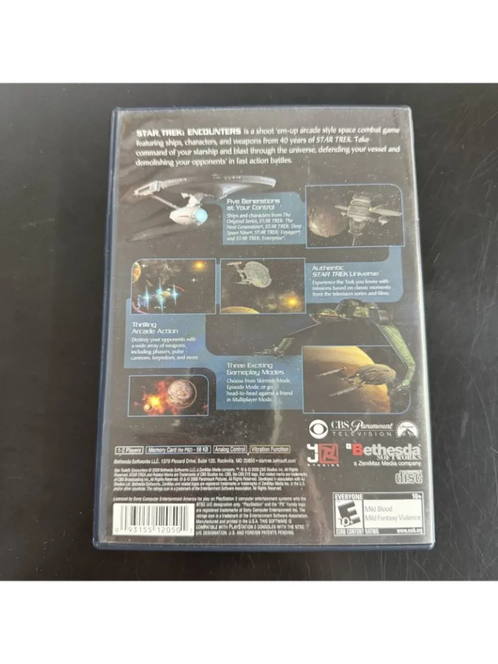Star Trek Encounters PS2 CIB W/ Manual - PlayStation 2 - Picture 2 of 3